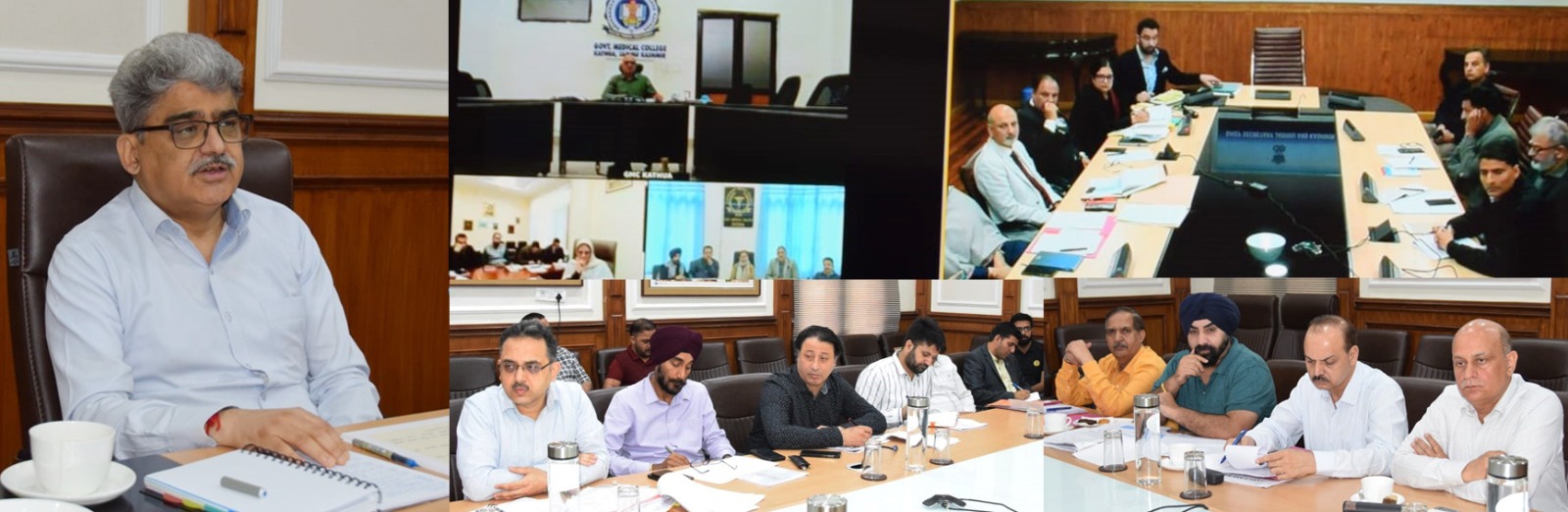 'Chief Secretary, review of the position of essential supplies and status of paramedical courses offered across different healthcare institutions of the UT .'