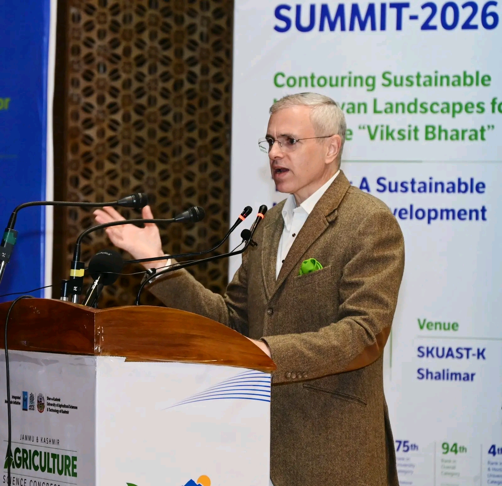 'CM Omar Abdullah Calls for Action-Oriented Mountain Policy, Stresses Ecological Protection and Livelihood Security'