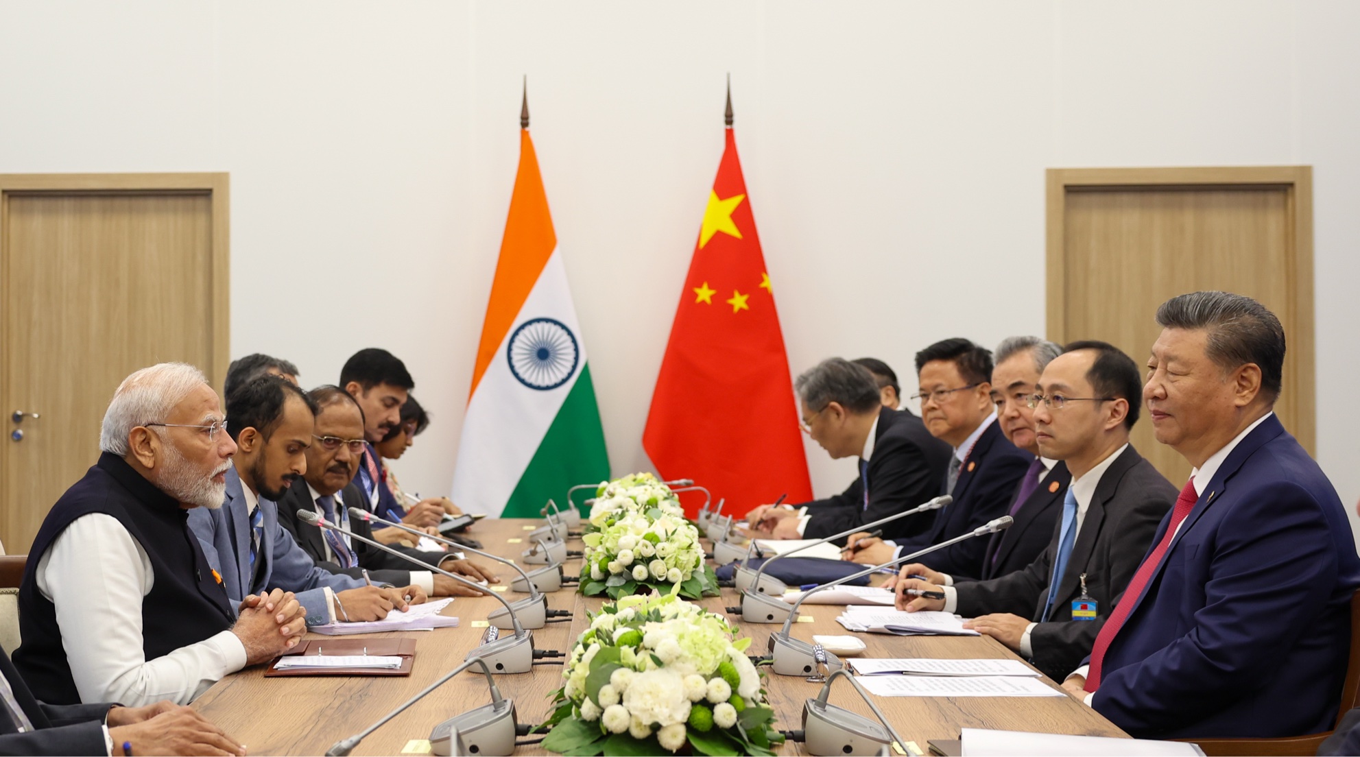 'Prime Minister Modi and President Xi Jinping Discuss Bilateral Relations at 16th BRICS Summit'