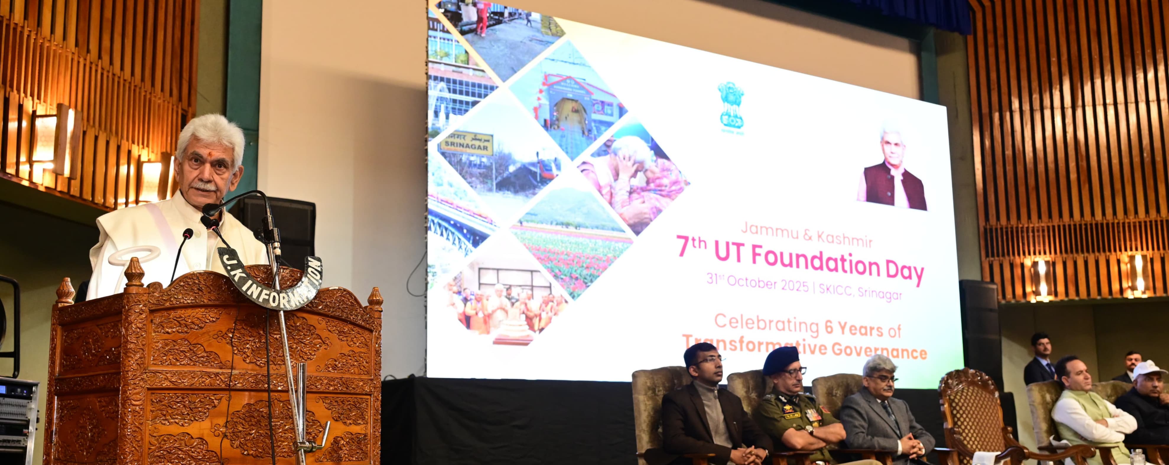 'Era of Fear Is Over’: LG Sinha Says Some Trying to Mislead Public on J&K Statehood Asserts UT has ample powers for public welfare'