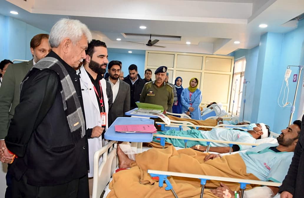 'LG Manoj Sinha Expresses Anguish Over Loss of Lives in Nowgam Police Station Blast'