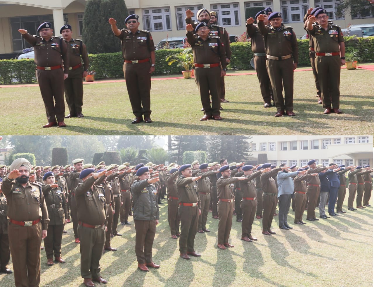 'J&K Police HQ Observes Constitution Day; DGP Nalin Prabhat Leads Pledge'