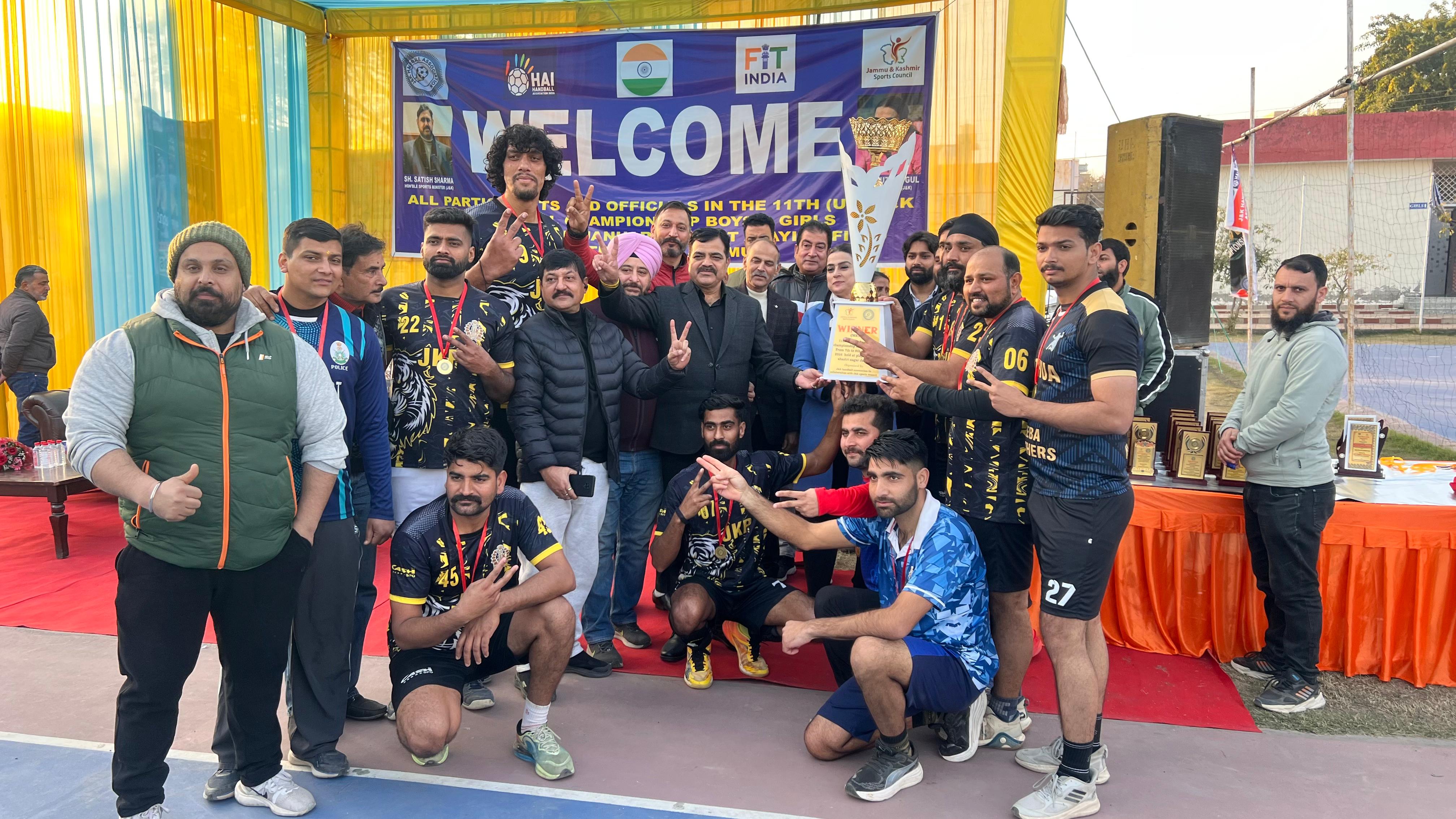 'J&K Police Handball Team Wins 11th UT J&K Handball Championship'
