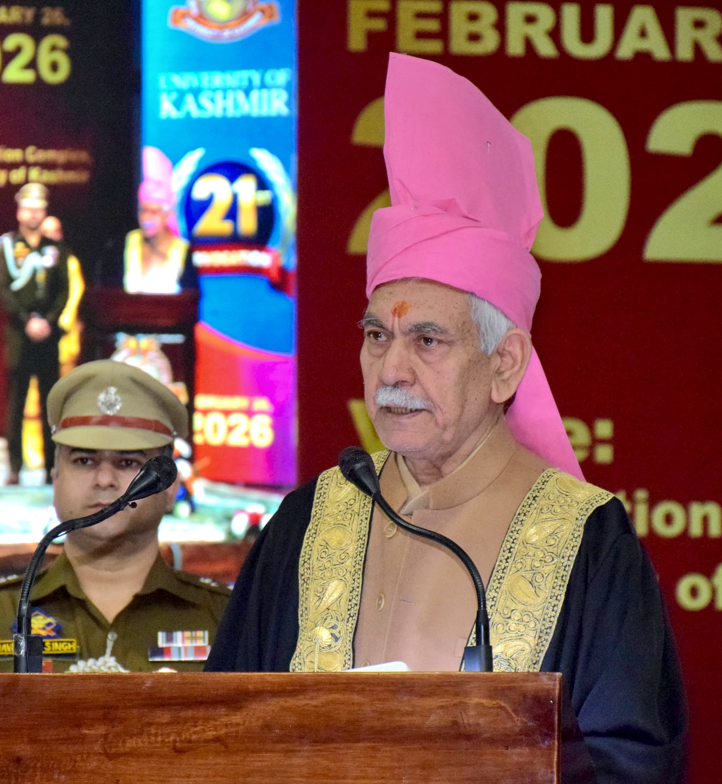 'LG Manoj Sinha Calls for Industry–Academia Synergy at Kashmir University Convocation'