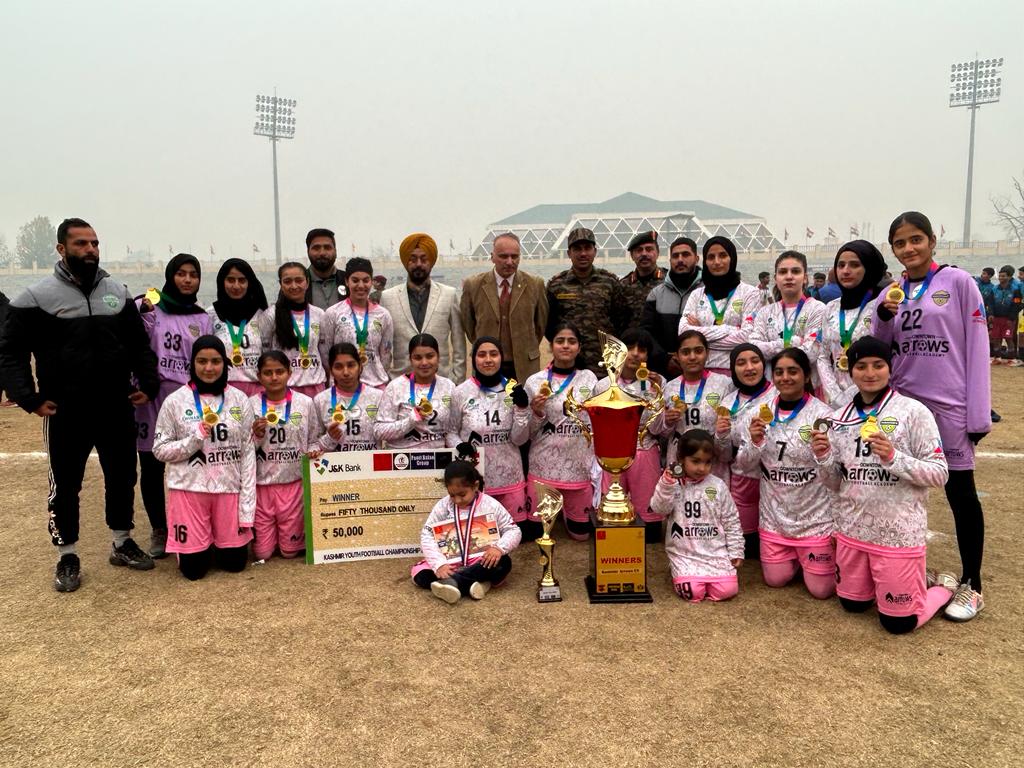 'J&K SPORTS COUNCIL FOOTBALL ACADEMY LIFTED KASHMIR YOUTH CHAMPIONSHIP'