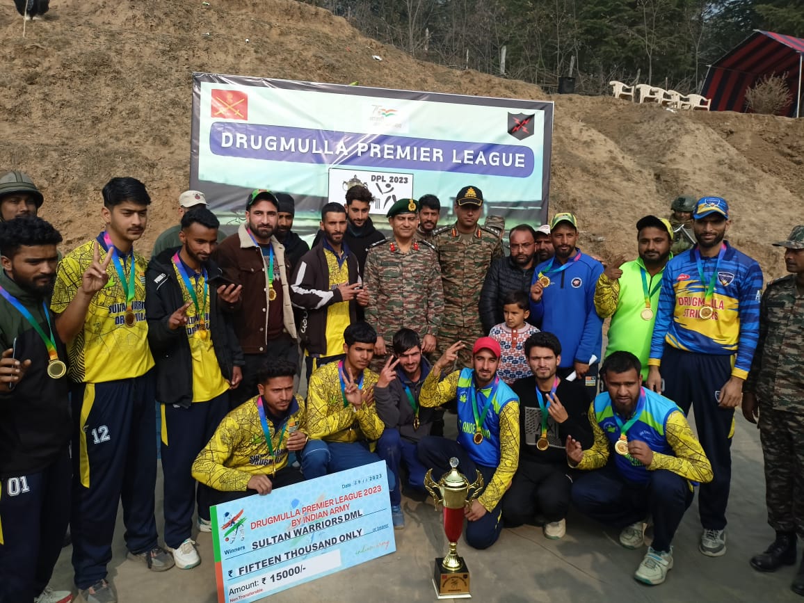 'INDIAN ARMY CONDUCTS DRUGMULLA CRICKET PREMIER LEAGUE'