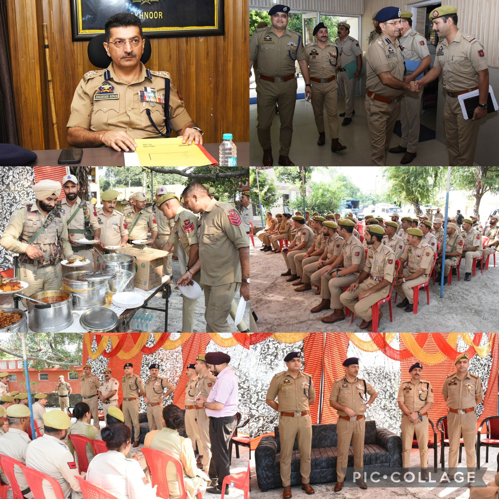 'SSP Jammu hold crime review meeting of Subdivision Akhnoor followed by Darbar and Bada khana for Jawans.*'