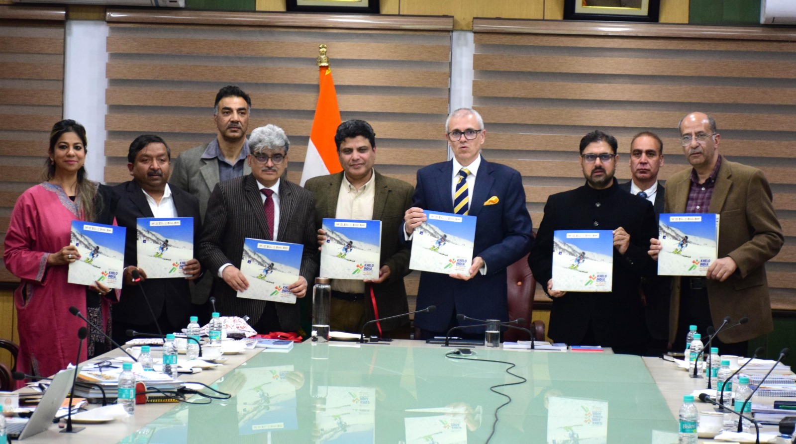 'Chief Minister Omar Abdullah reviews preparations for 5th Khelo India Winter Games Releases mascot & commemorative souvenir for the winter games'