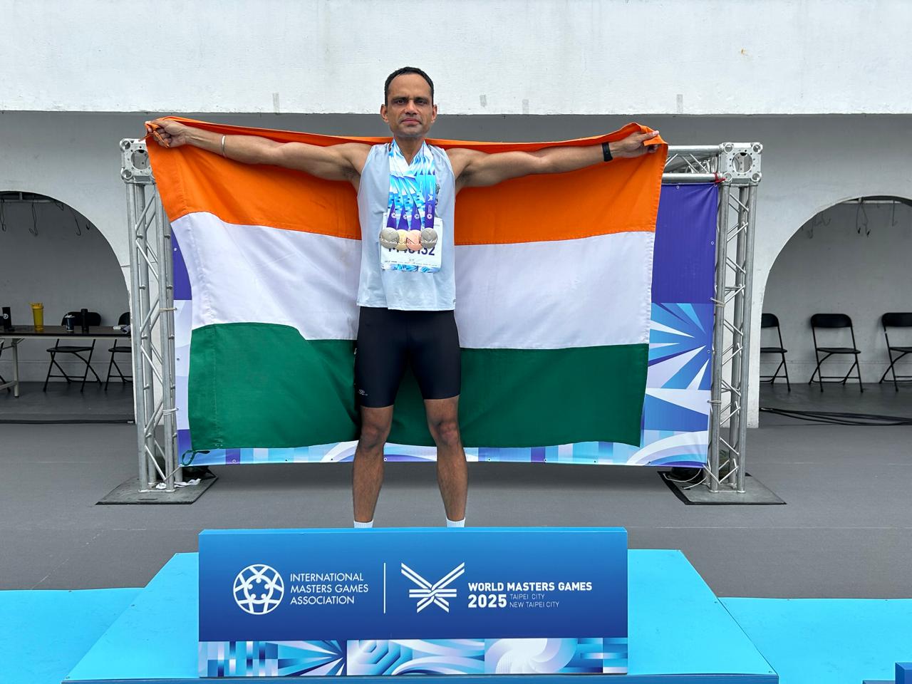'Indian Army Officer Major Rohit Kadian Shines at World Masters Games in Taiwan'