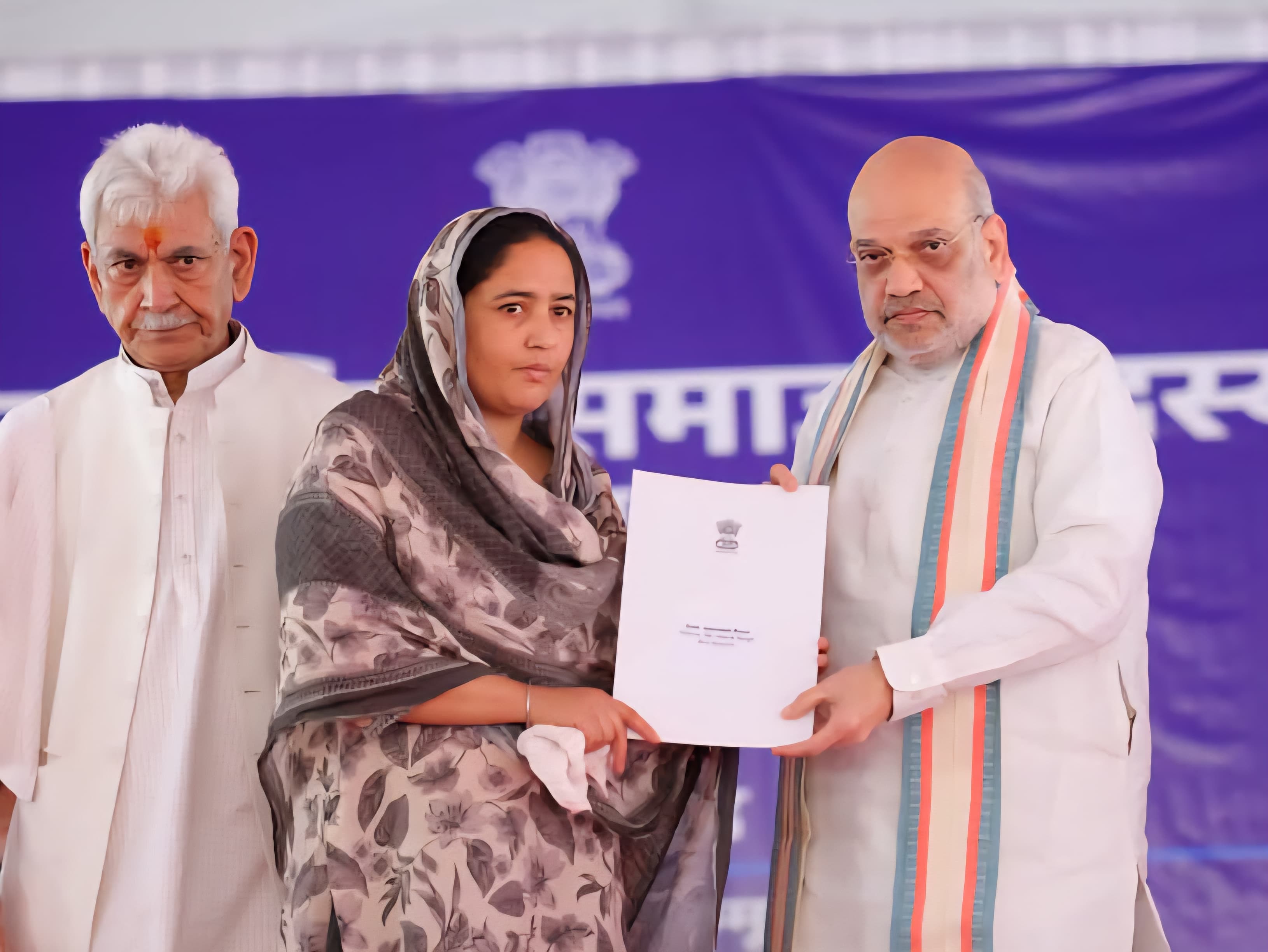 'Home Minister Amit Shah Distributes Appointment Letters to Families Affected by Pakistan Shelling in Poonch'