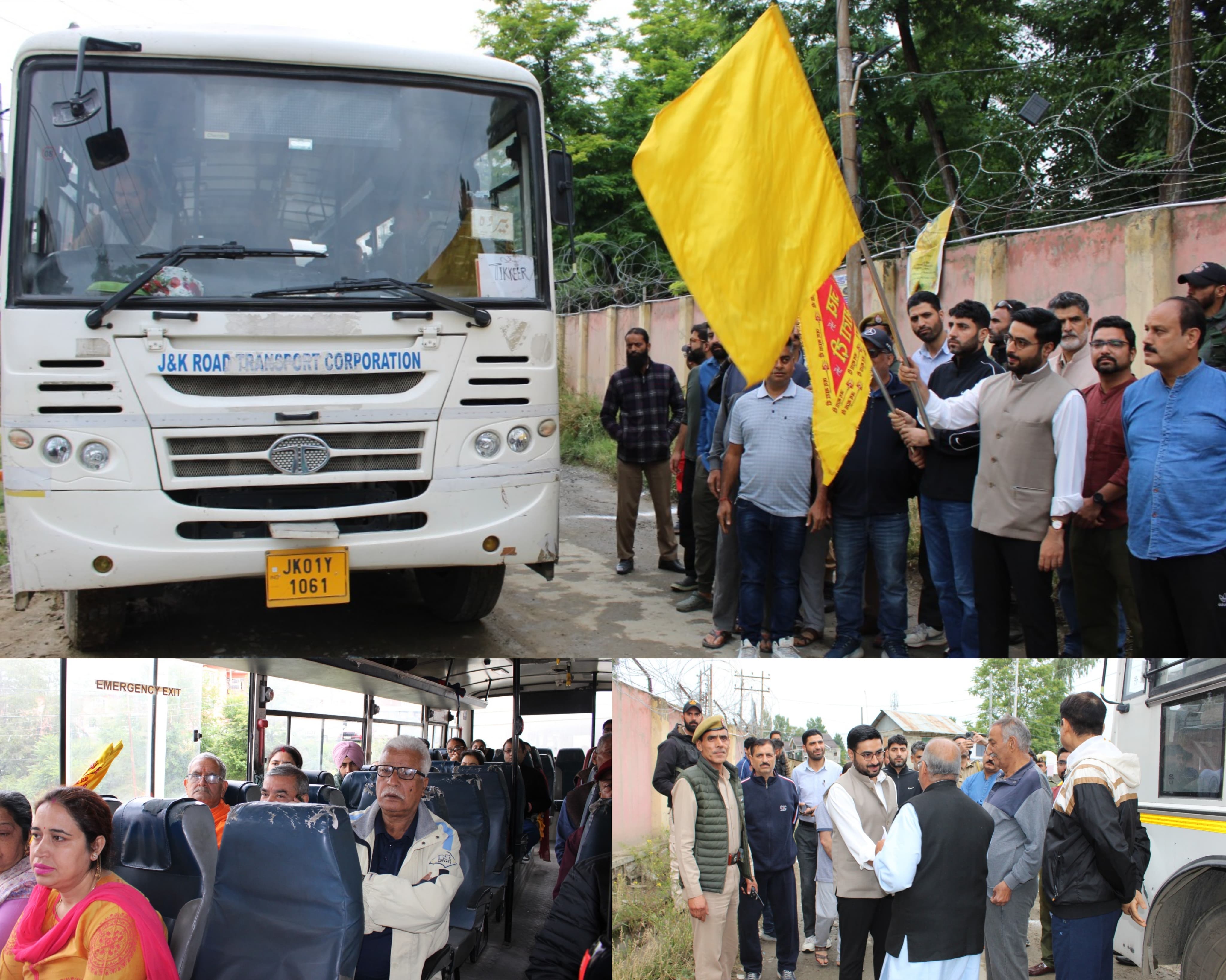 'DC Budgam Flags Off Mata Kheer Bhawani Yatra 2025 from Sheikhpora'