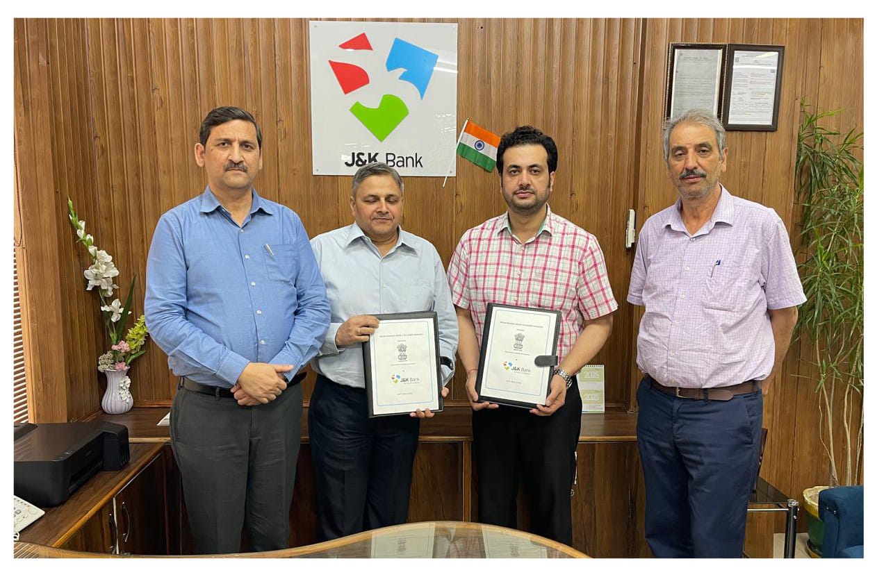 'J&K Bank renews MoU with J&K Government to deliver enhanced financial services to government employees'