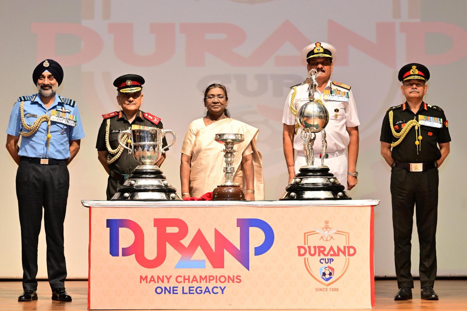 'President of India Flags Off 134th Durand Cup Trophies in a Grand Ceremony at Rashtrapati Bhawan'