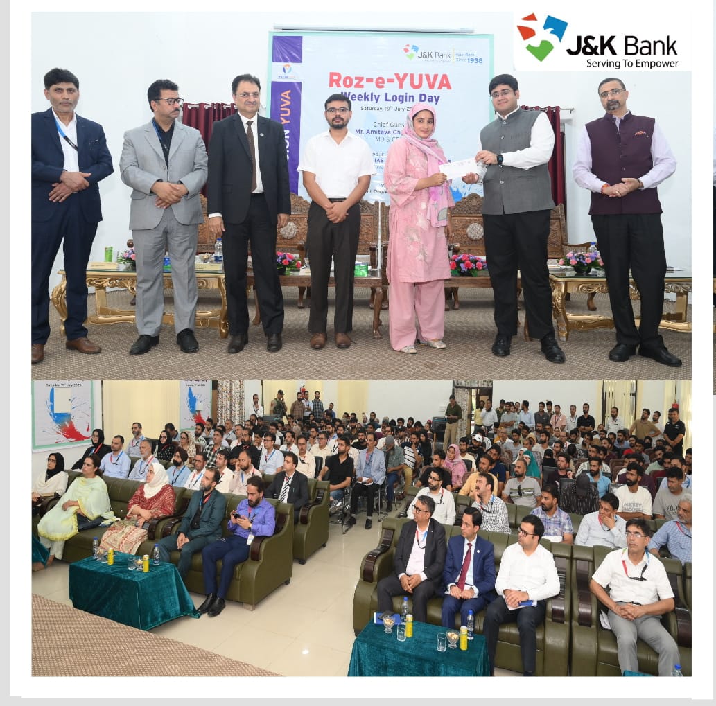 'Committed to empower youth through Mission YUVA, J&K Bank organizes Roz-e-YUVA/Udyami YUVA Day across J&K'