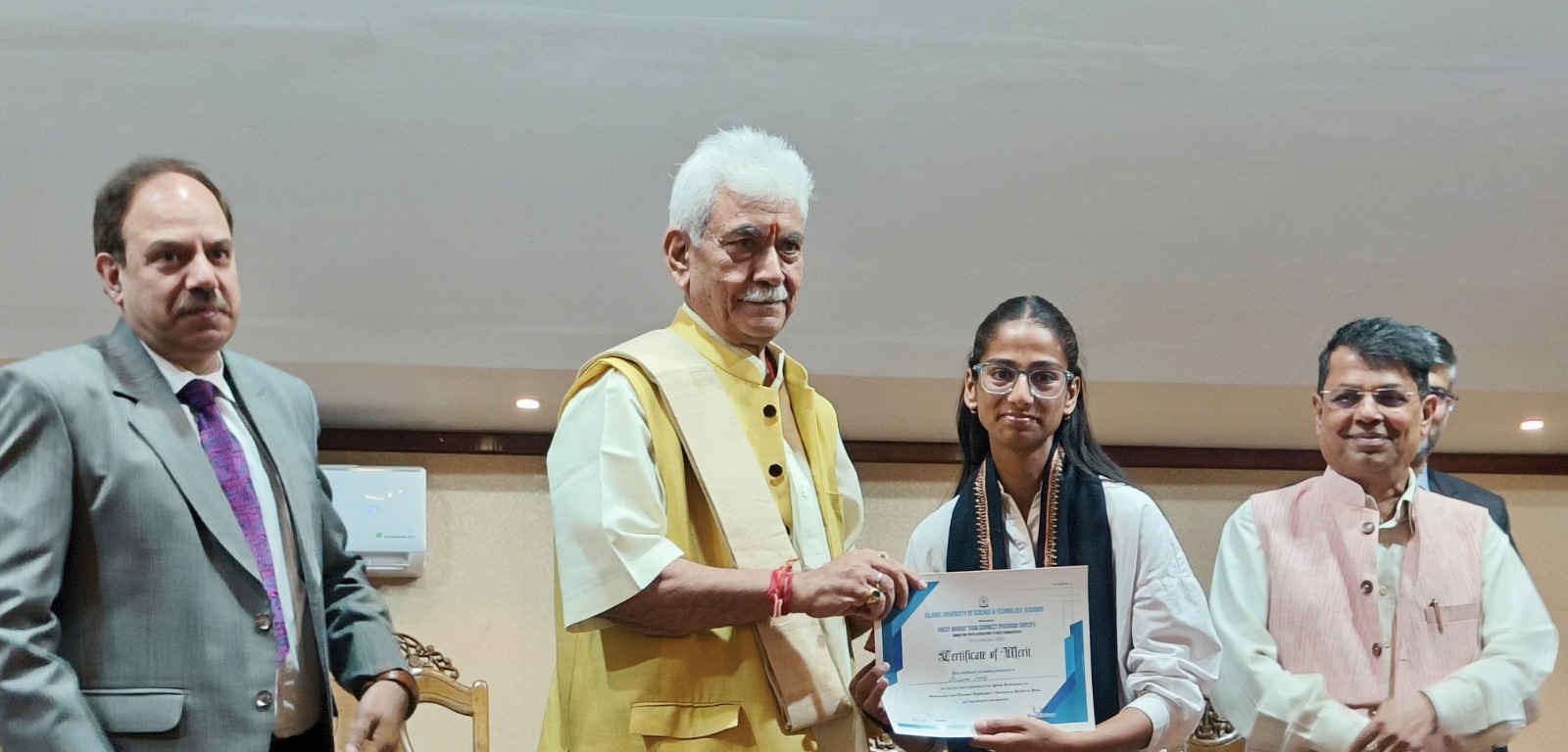 'Youth are the Torchbearers of J&K’s Future: LG Manoj Sinha at Viksit Bharat Yuva Connect'