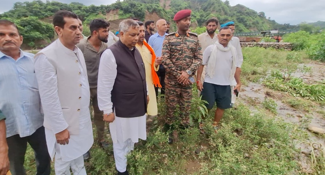 'Sat Sharma Leads BJP Delegation to Cloudburst-Hit Kathua, Assures Full Support to Victims'