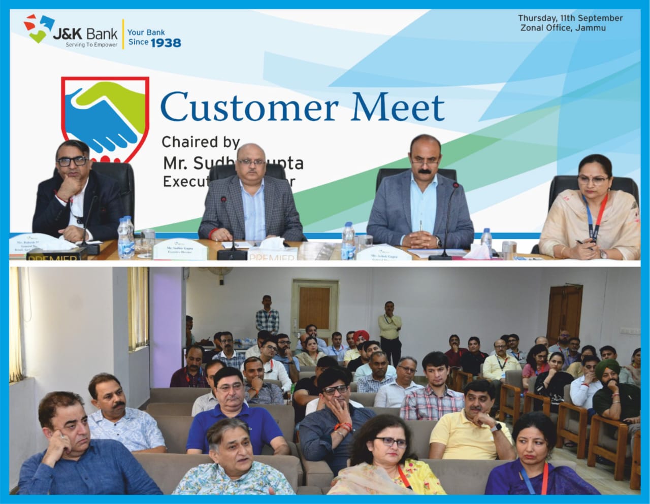 'J&K Bank Holds Customer Meet in Jammu'