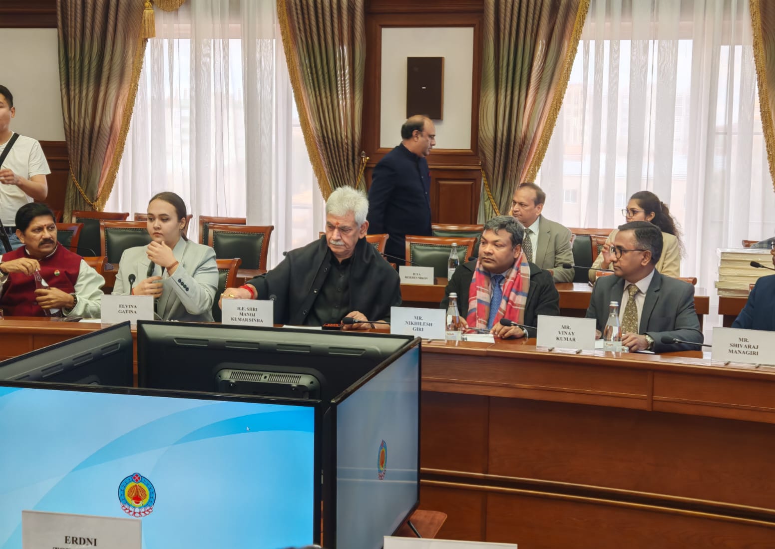 'LG Manoj Sinha Meets Head of Kalmykia; Discusses Cultural Ties and Upcoming India Festival 2026'