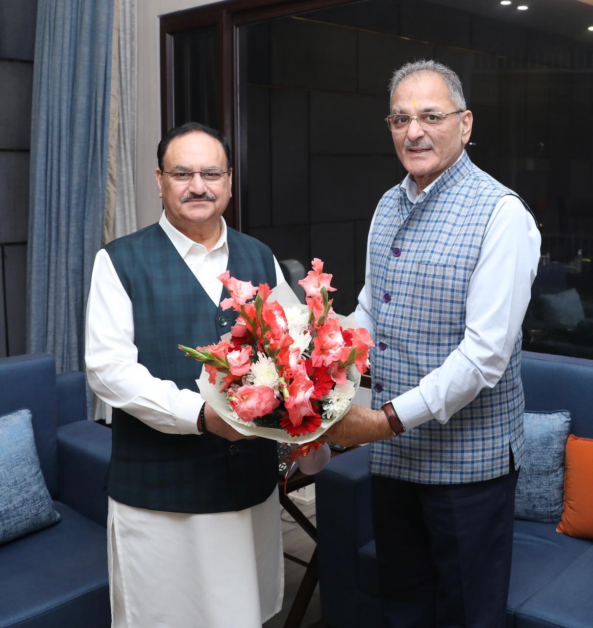 'LG Kavinder Gupta Meets Union Health Minister JP Nadda; Seeks Stronger Healthcare Support for Ladakh'