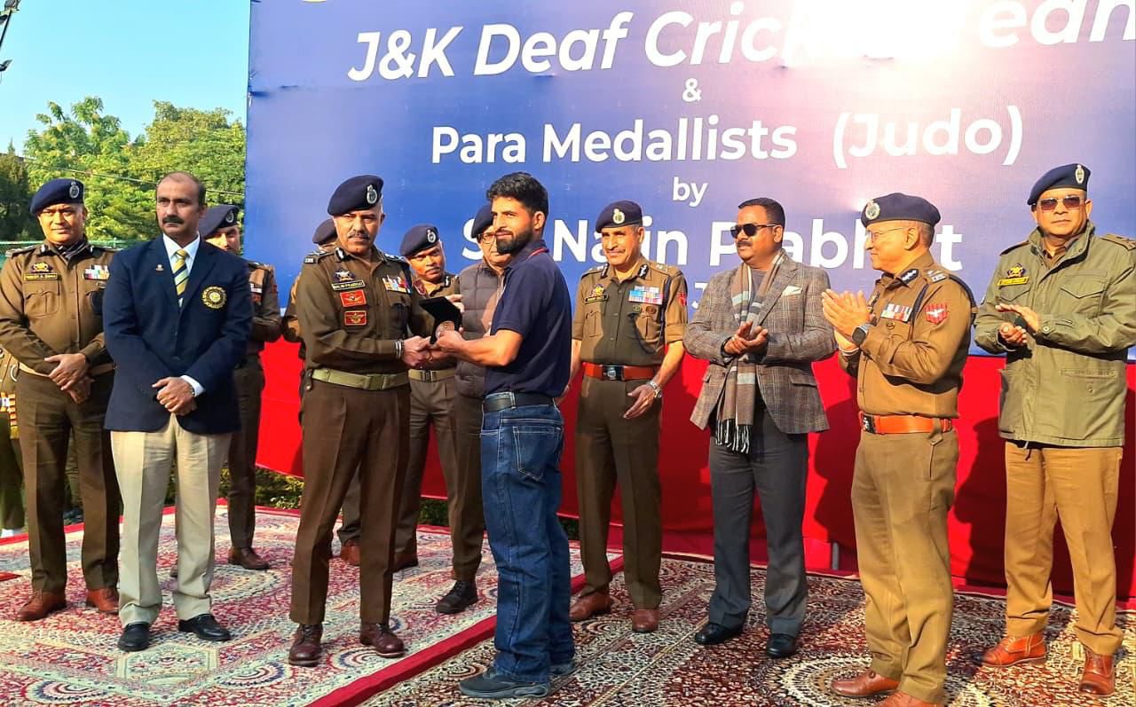 'J&K Police felicitates Deaf Cricket Team & Para Judo Medallists of the UT'