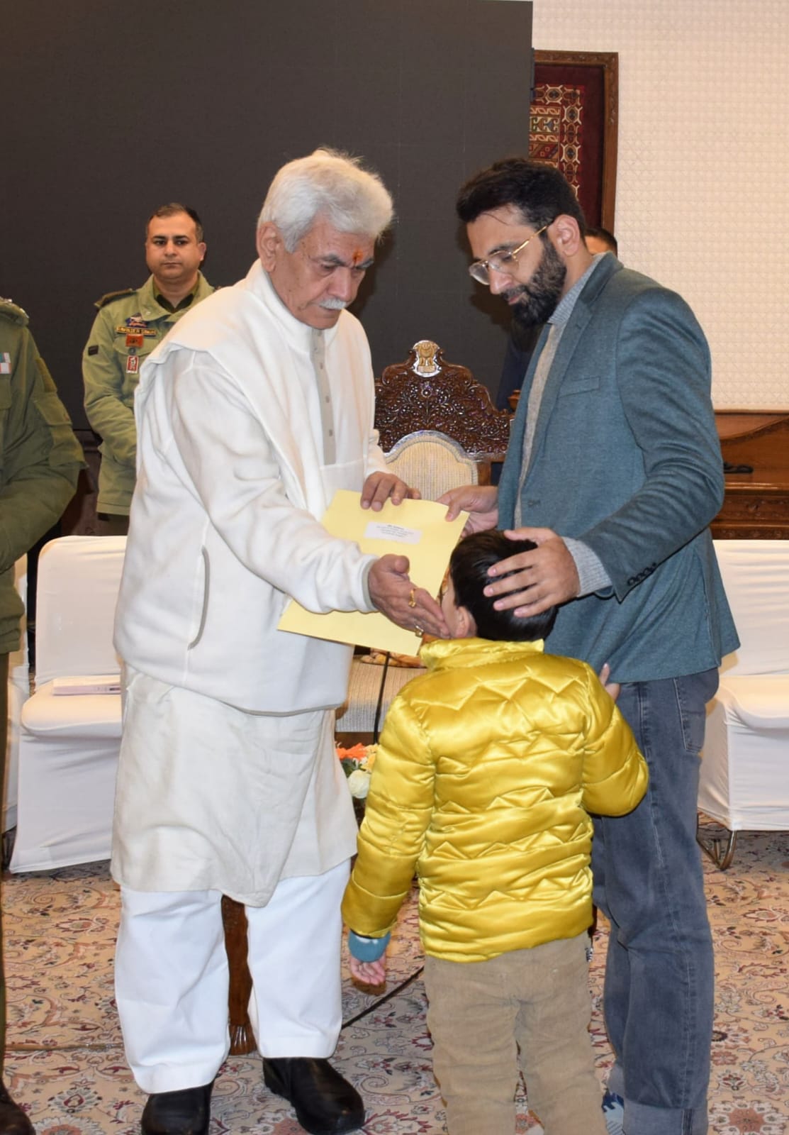 'Lieutenant Governor Meets Families of Nowgam Blast Martyrs, Issues Appointment Letters on Compassionate Grounds'