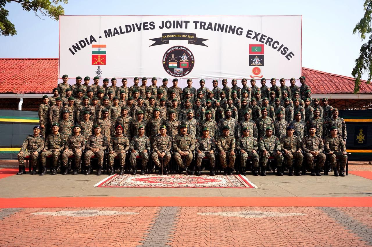 'INDIA–MALDIVES JOINT MILITARY EXERCISE EKUVERIN CONCLUDES AT THIRUVANANTHAPURAM'