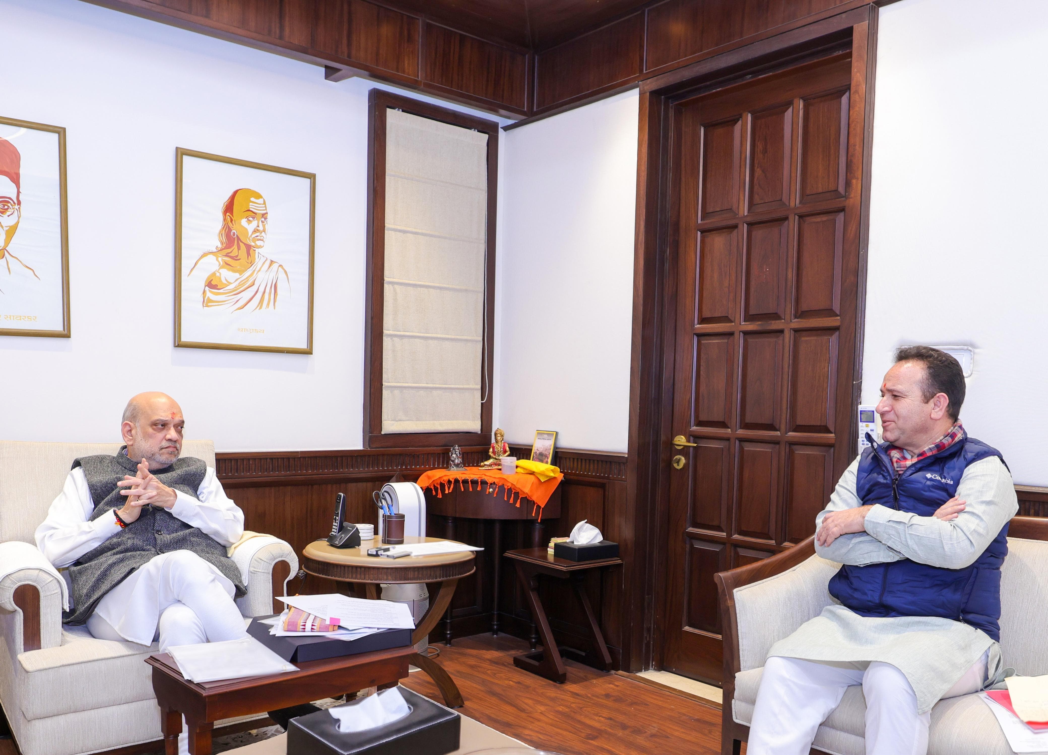'Sunil Sharma Calls on Union Home Minister Amit Shah; Reviews Political, Security and Developmental Issues of J&K'