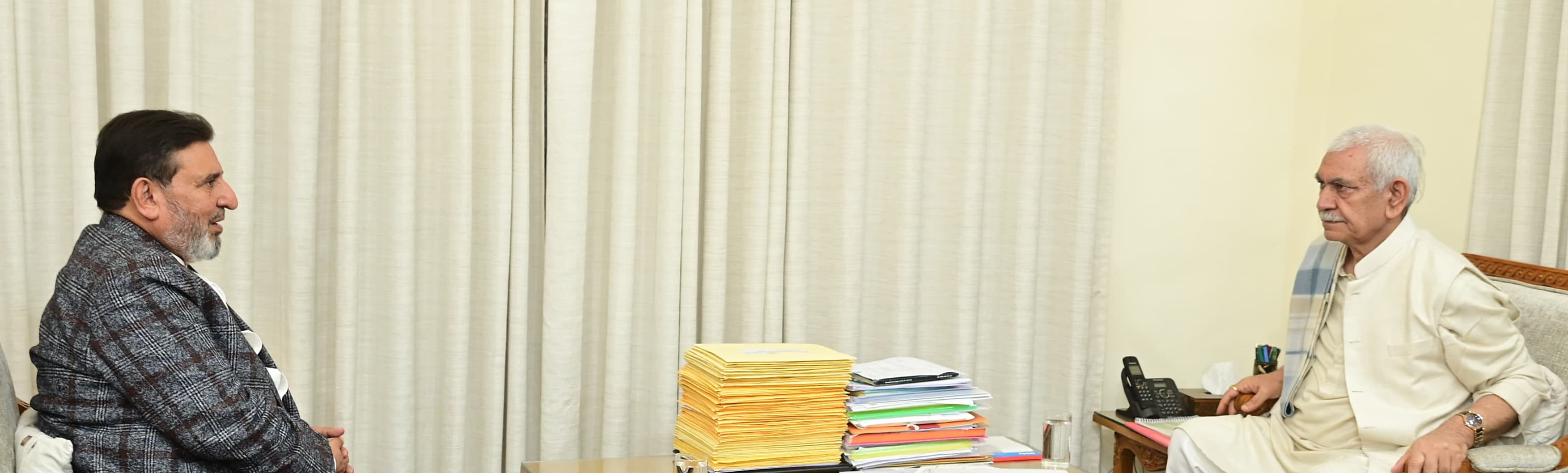 'Apni Party President Calls on Lieutenant Governor'