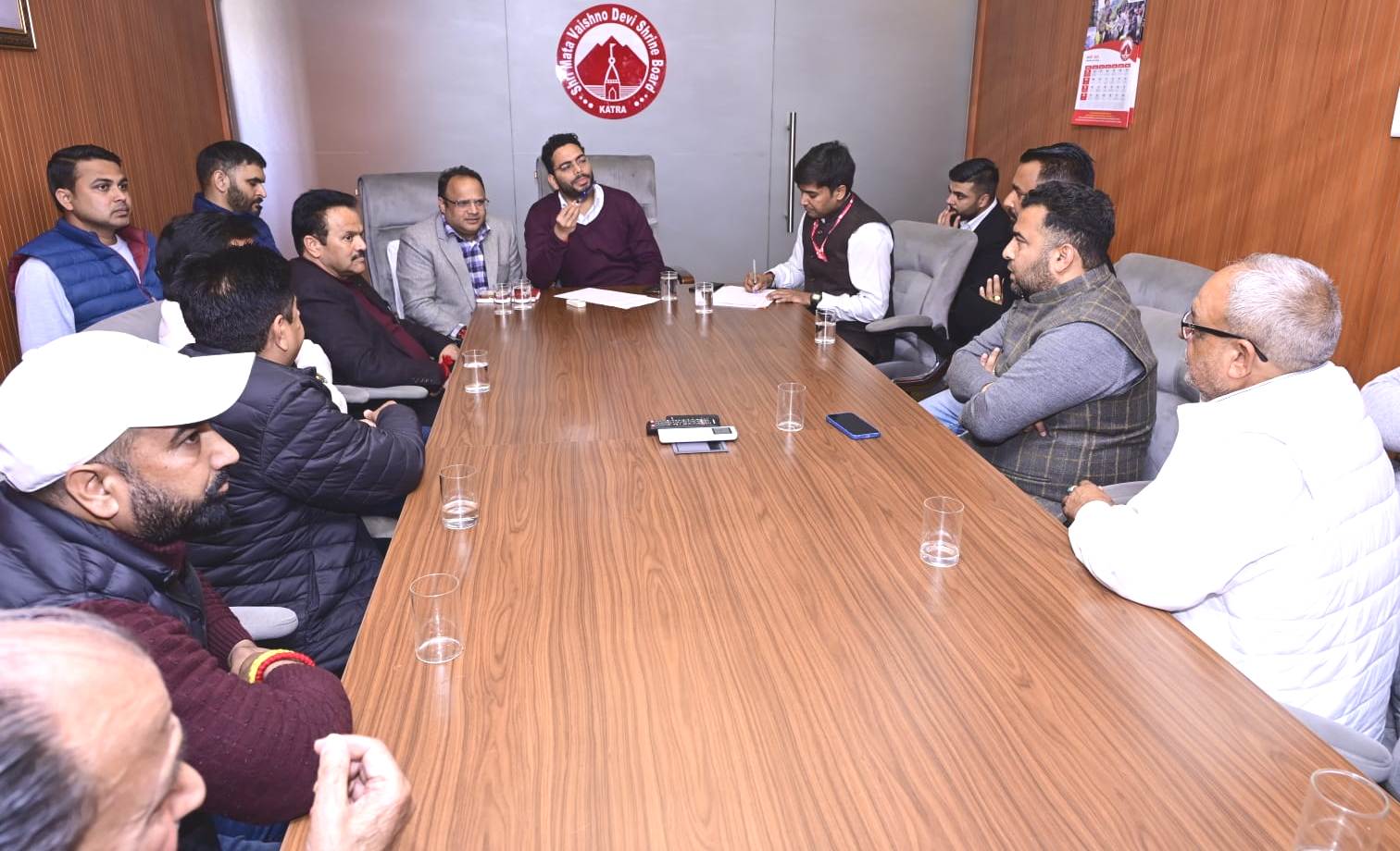 'Shri Mata Vaishno Devi Shrine Board Holds Stakeholder Meet to Enhance Banganga–Charanpaduka Track'