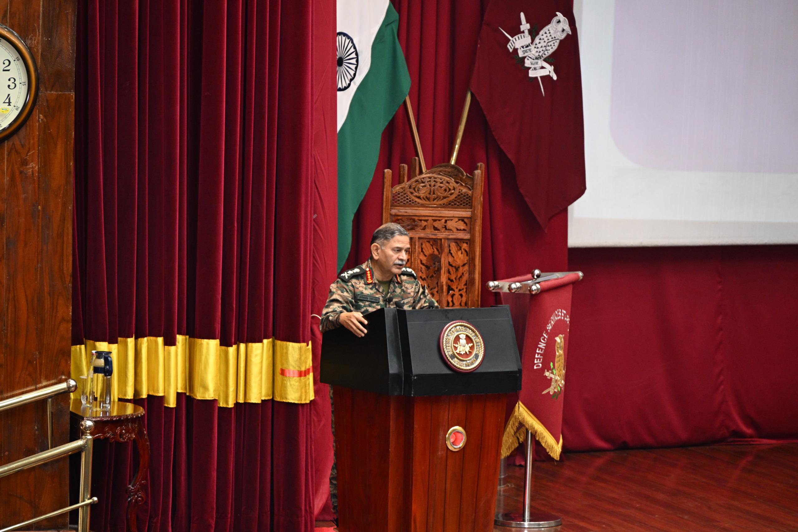 'General Upendra Dwivedi Visits Defence Services Staff College, Wellington†*'