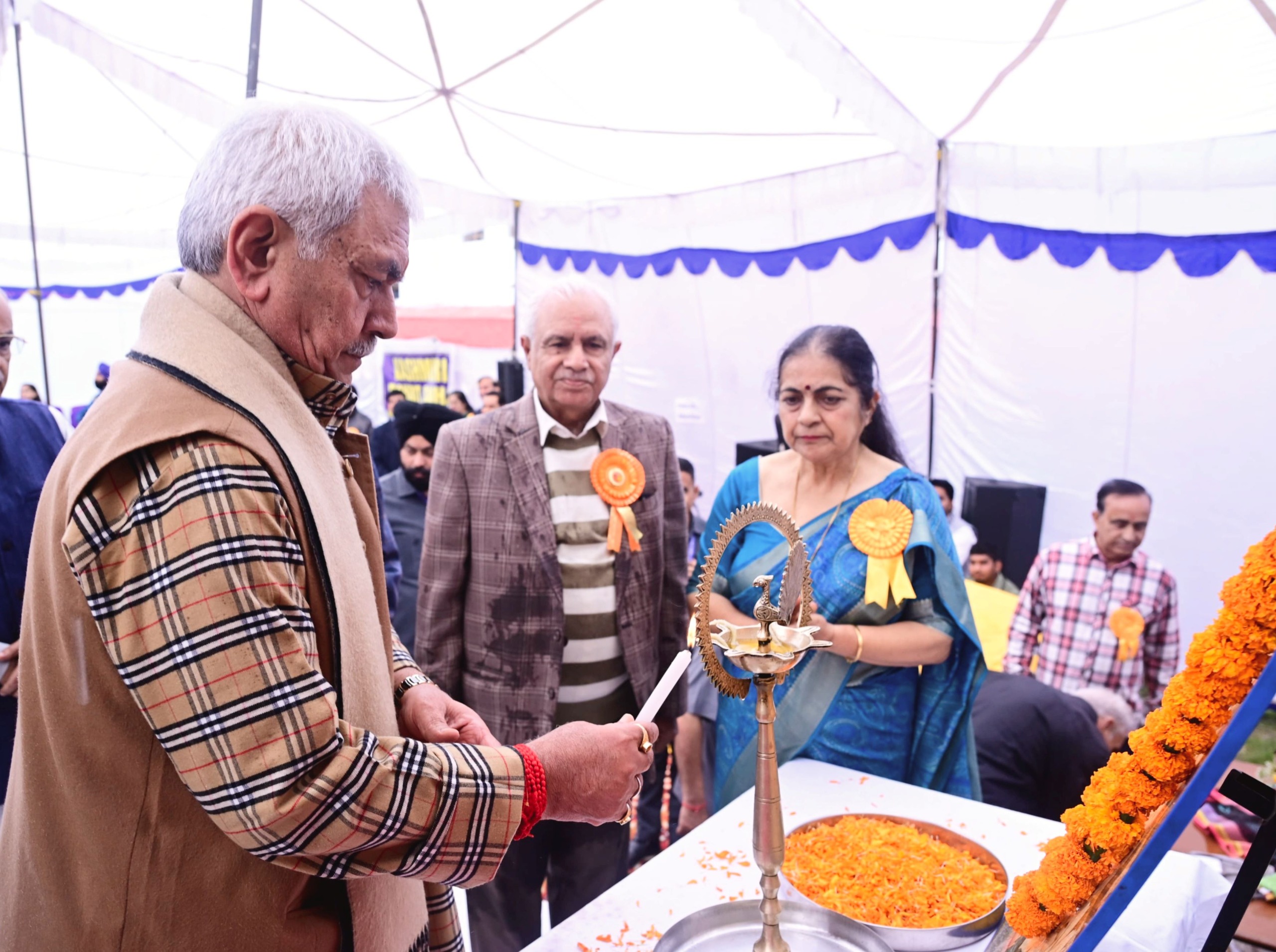 'LG Sinha Calls on Youth to Anchor Future in Tradition at Navreh Celebrations in Jammu'