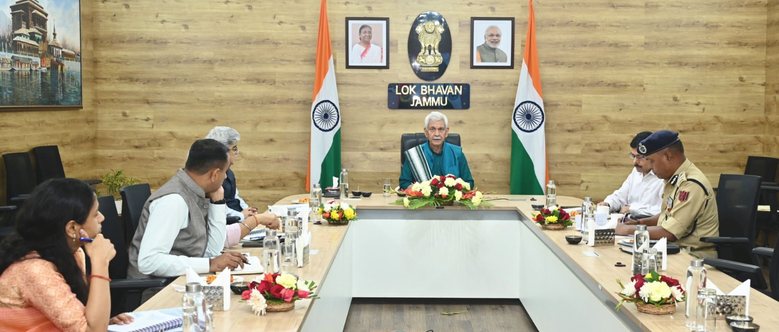 'LG Chairs High-Level Security Meet, Orders Zero-Tolerance Crackdown on Drug Menace in J&K'