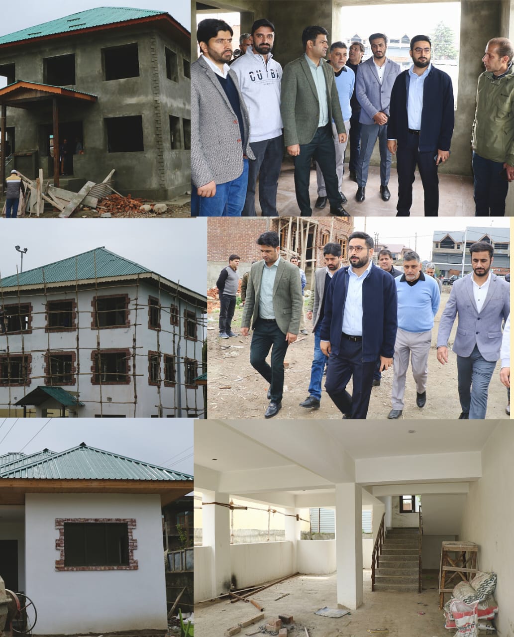 'DC Srinagar conducts onsite inspection of new Revenue Complexes for SDM East, Tehsil Office Khanyar, Tehsil Office Eidgah'