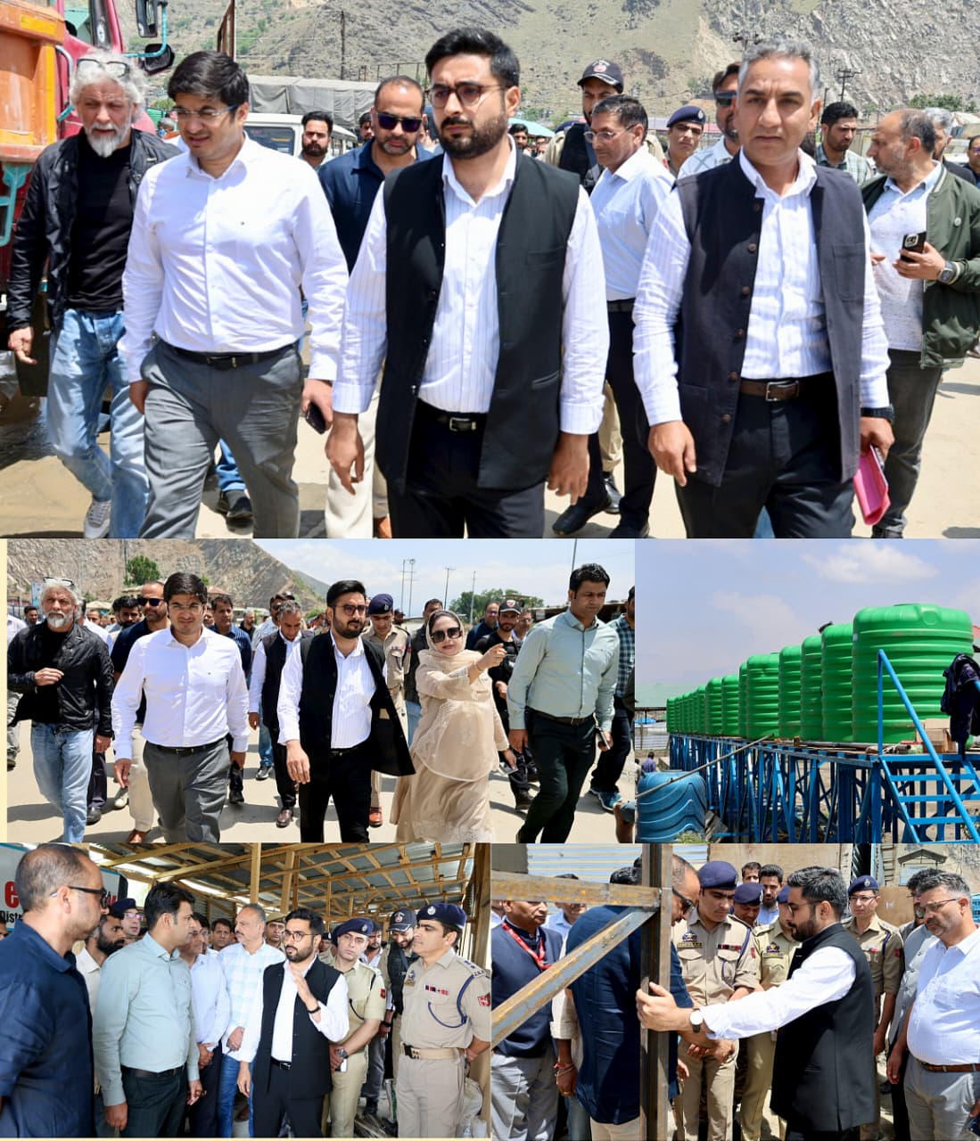 'DC Srinagar, SMC Commissioner visit Yatra Transit Camp Pantha Chowk; Conduct onsite review of preparedness, arrangements for smooth, seamless conduct of annual pilgrimage'