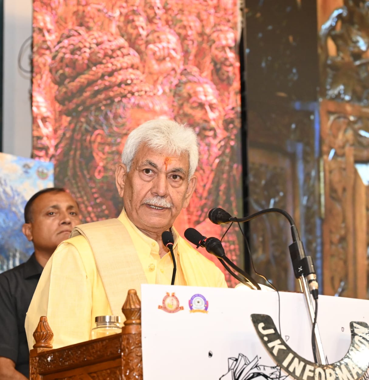 'LG Sinha Highlights India’s Tradition of Religious Harmony at Rishiwar Inter-Faith Conference in Srinagar'