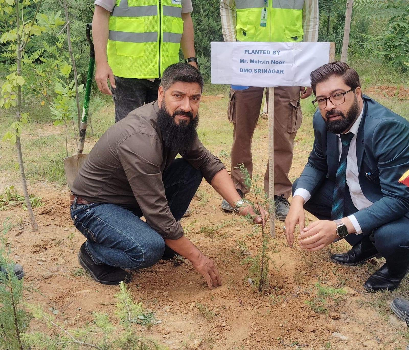 'DMO Srinagar Leads Plantation Drive at Mine Sites to Advance Sustainable Mining and Environmental Restoration'
