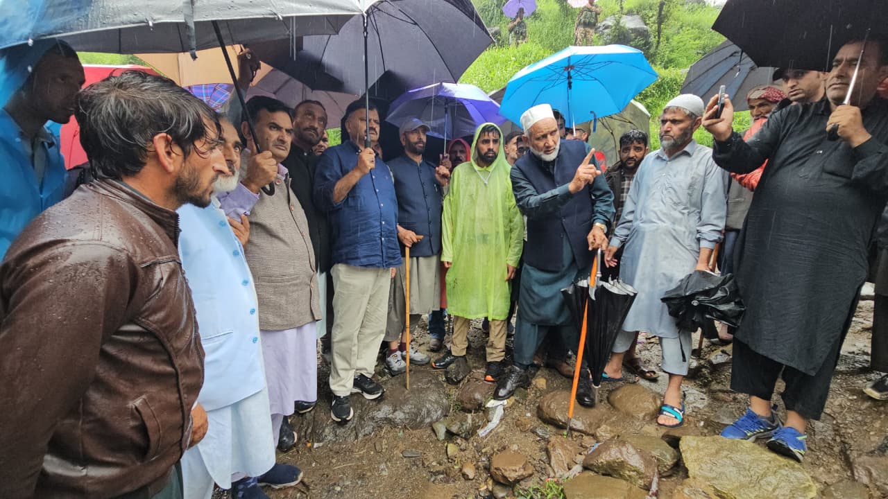 'Javed Rana Continues Pir Panjal Flood Relief Tour, Assures Swift Rehabilitation for Affected Families'