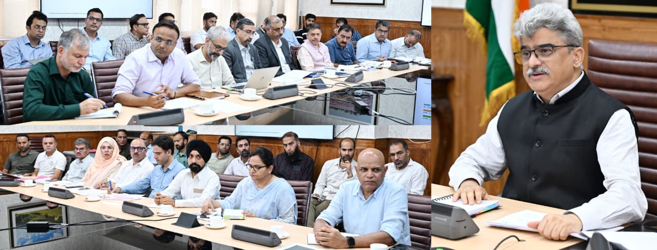 'CS reviews implementation of JKCIP across J&K Asks , implementing agencies to accelerate establishment of beneficiary units, ensure timely achievement of project targets'