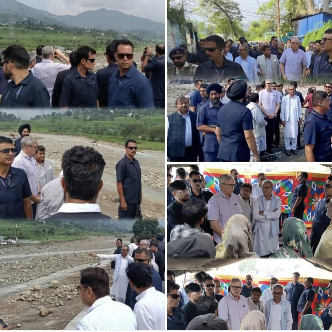 'CM Omar Abdullah Visits Flood-Hit Rajouri, Reviews Relief Measures and Assures Comprehensive Government Support'