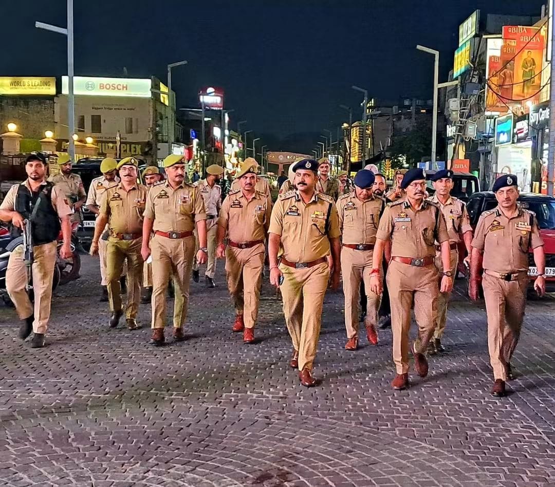 'IGP Jammu Leads Route March, Reviews Security Preparedness Across City'