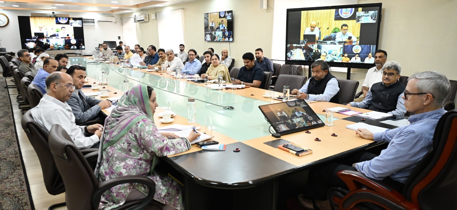 'CM Omar Abdullah reviews health sector reforms in J&K , directs Health Department to address gaps in manpower, equipment and healthcare infrastructure'