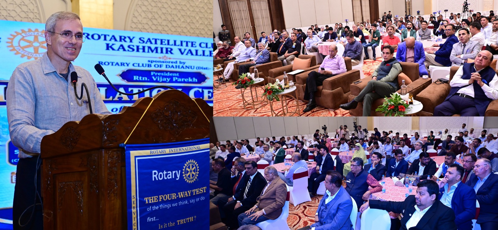 'CM Omar Abdullah Inaugurates Rotary Satellite Club in Kashmir Valley'