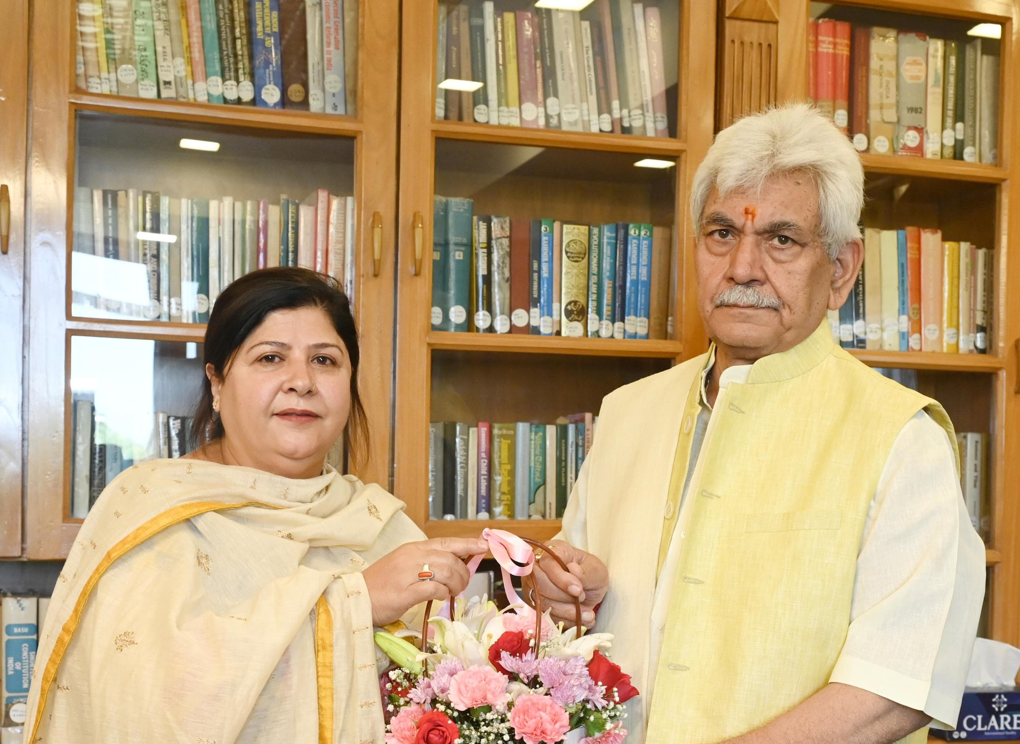 'CARE Foundation President Dr. Mehjabeen Nabi Calls on LG Manoj Sinha'