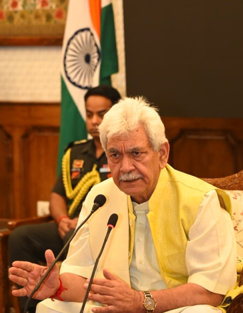 'Railway Expansion Driving Growth in J&K’s Tourism, Horticulture and Industrial Sectors: LG Sinha'