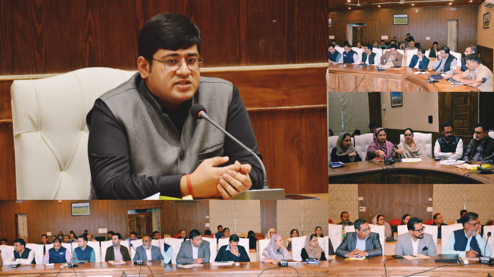 'DC Budgam Reviews Developmental Projects, Directs Timely Execution and Full Coverage of Welfare Schemes'