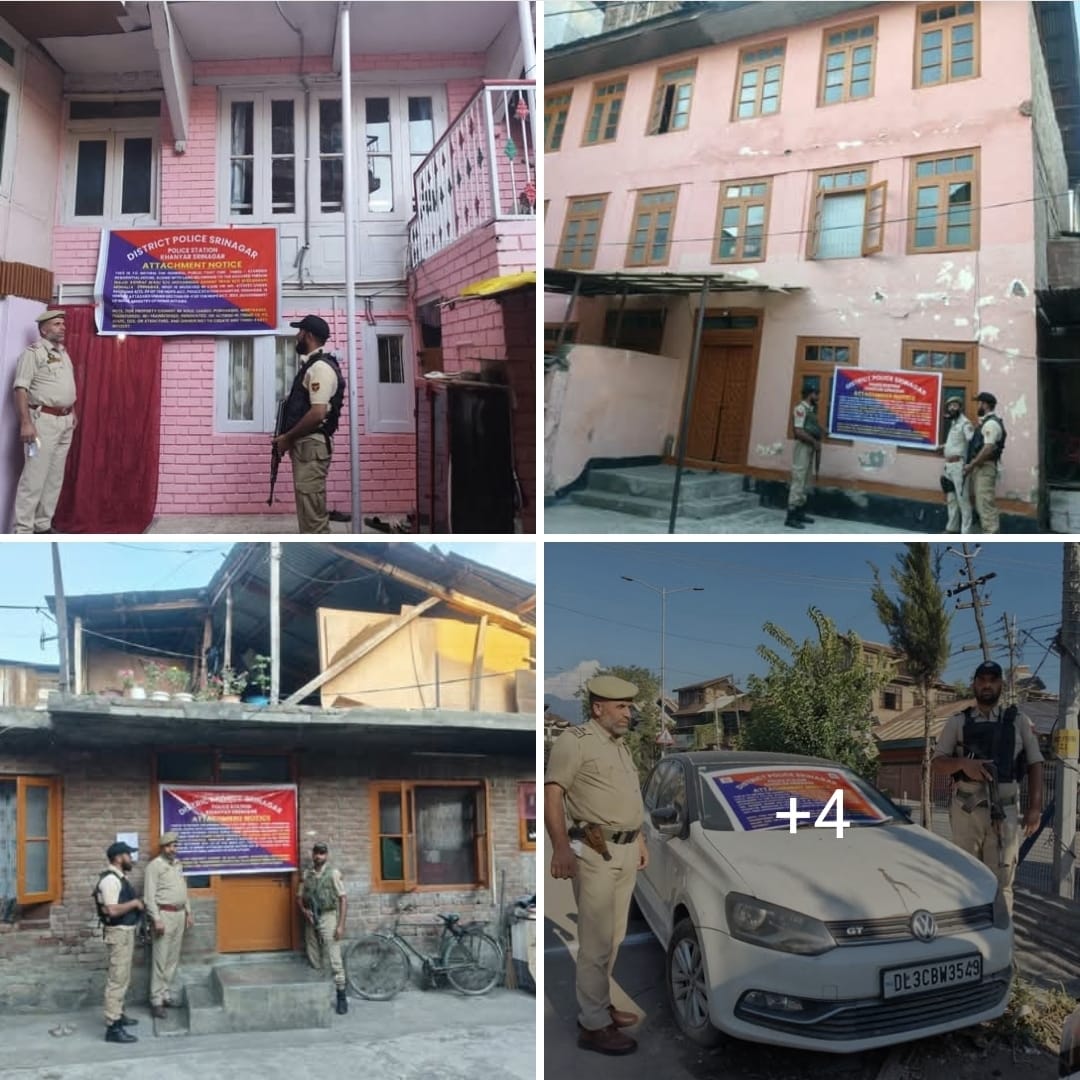 'Srinagar Police Attaches Assets Worth Over Rs 13.43 Crore in Major Crackdown on Drug Trafficking'