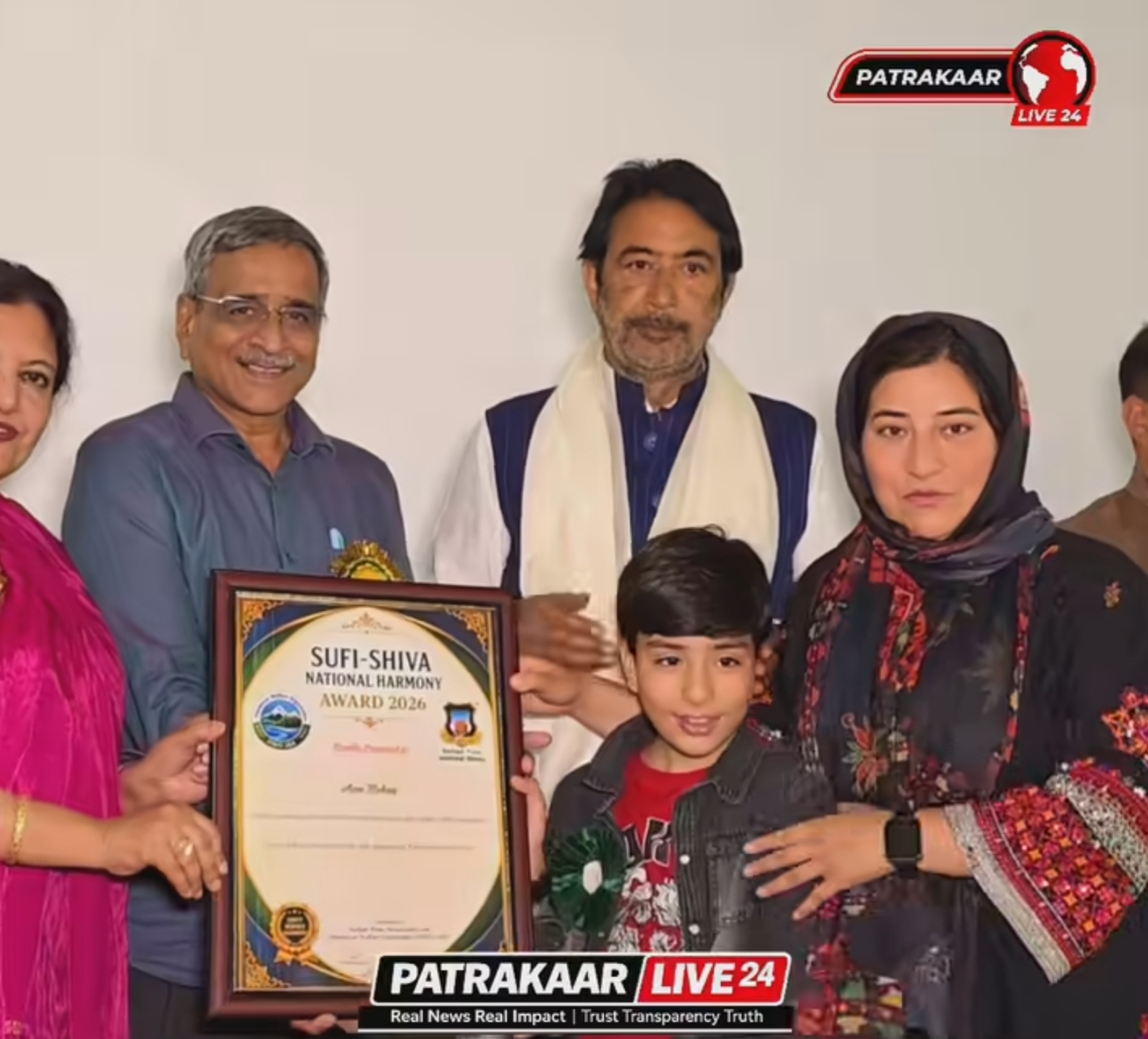 'Azra Mehraj Honoured with Sufi-Shiva National Harmony Award 2026 for Amarnath Yatra Coverage'